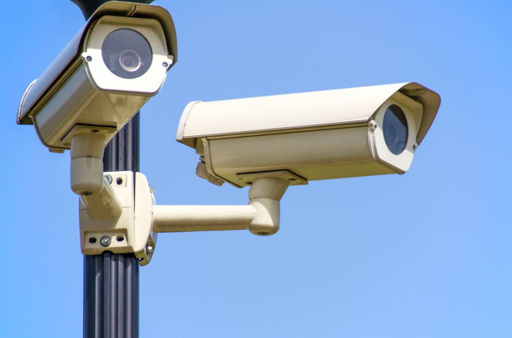 security cameras monitoring skip bins