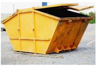 concrete waste skip bin