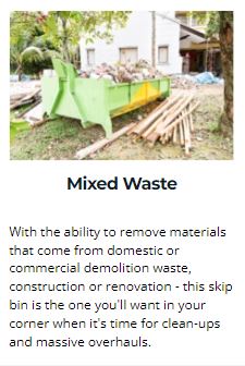 mixed brick and wood waste