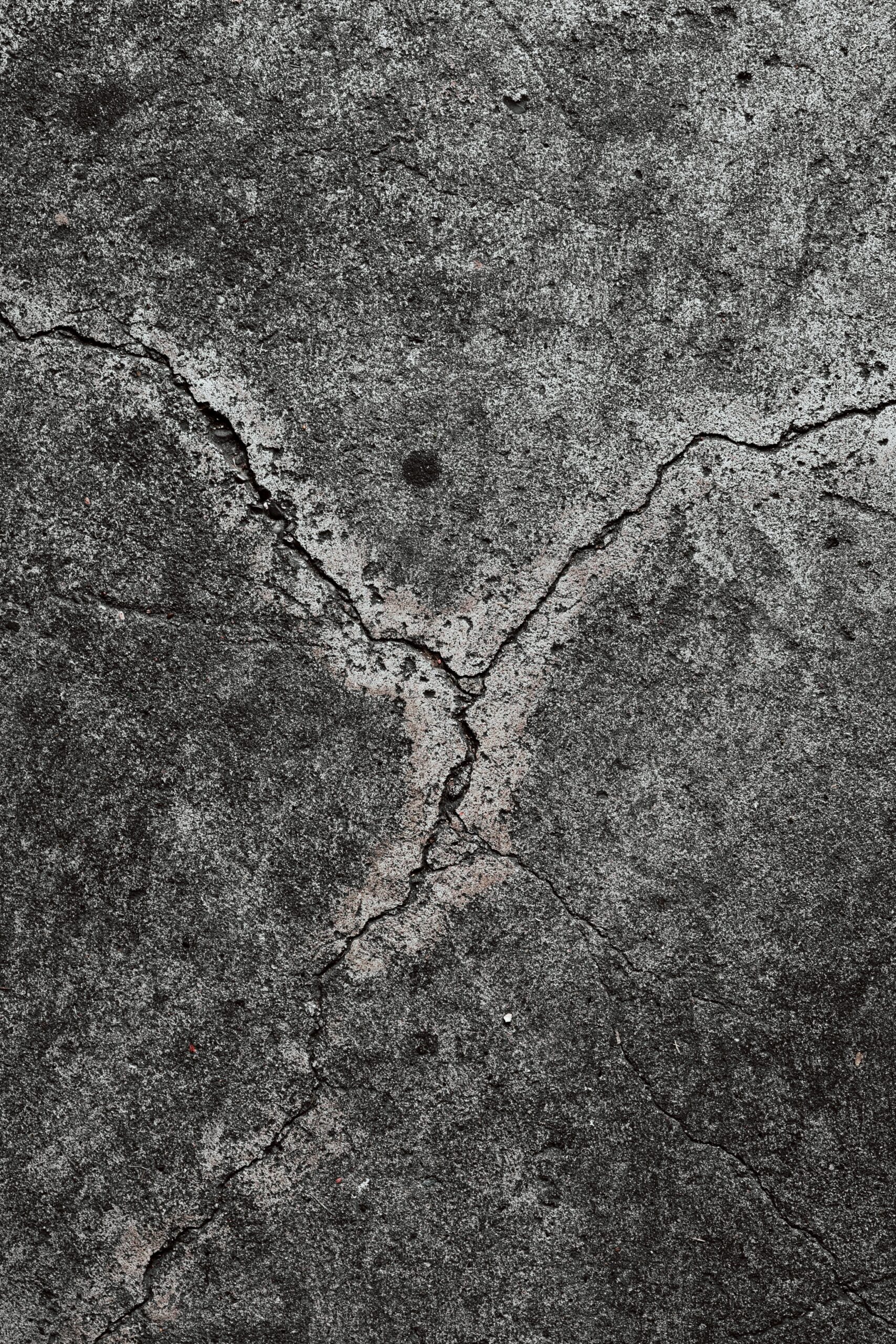 Old, cracked concrete
